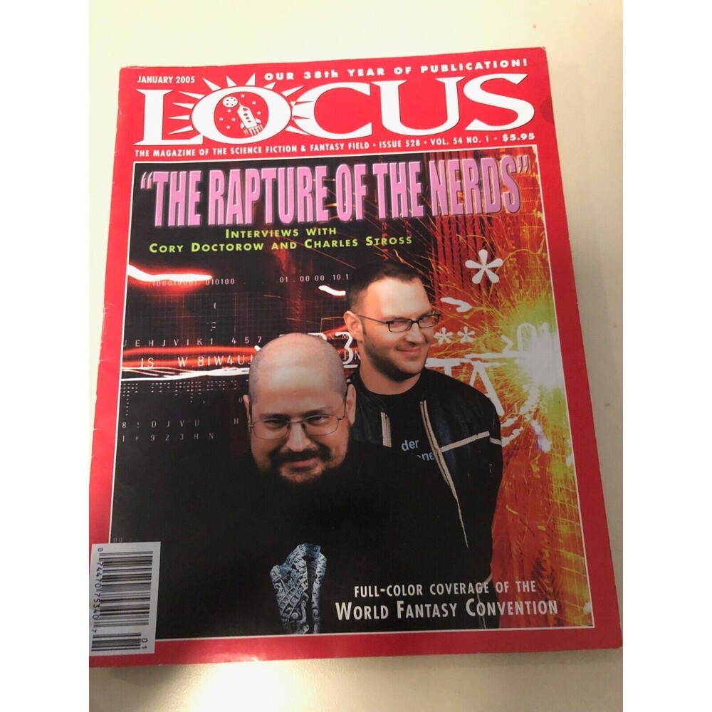 LOCUS MAGAZINE 528, SCIENCE FICTION &โ FANTASY, RAPTURE NERDS, VOL 54 NO 1